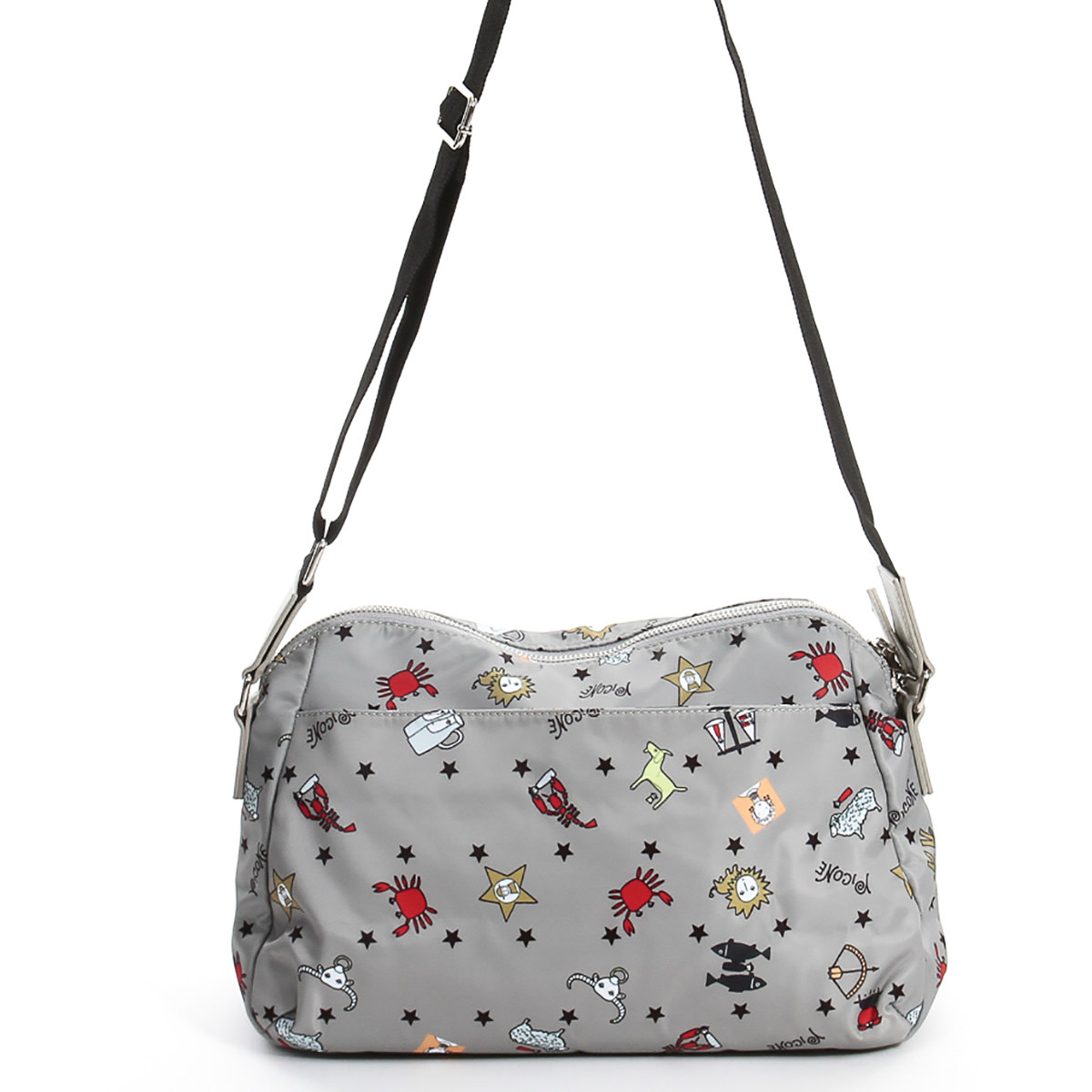 ピッコーネ アッチェッソーリ レディース ポリエステル ショルダーバッグ 星座柄 PICONE-ACCESSORI公式サイト ピッコーネ ポシェット チャーム付き B30