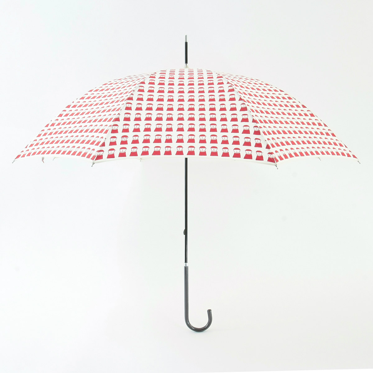 ピッコーネ アッチェッソーリ レディース 雨傘 雨用長傘 55cm ポリエステル100% 連続司祭柄